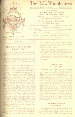 The B.C. Mountaineer 1931 June cover
